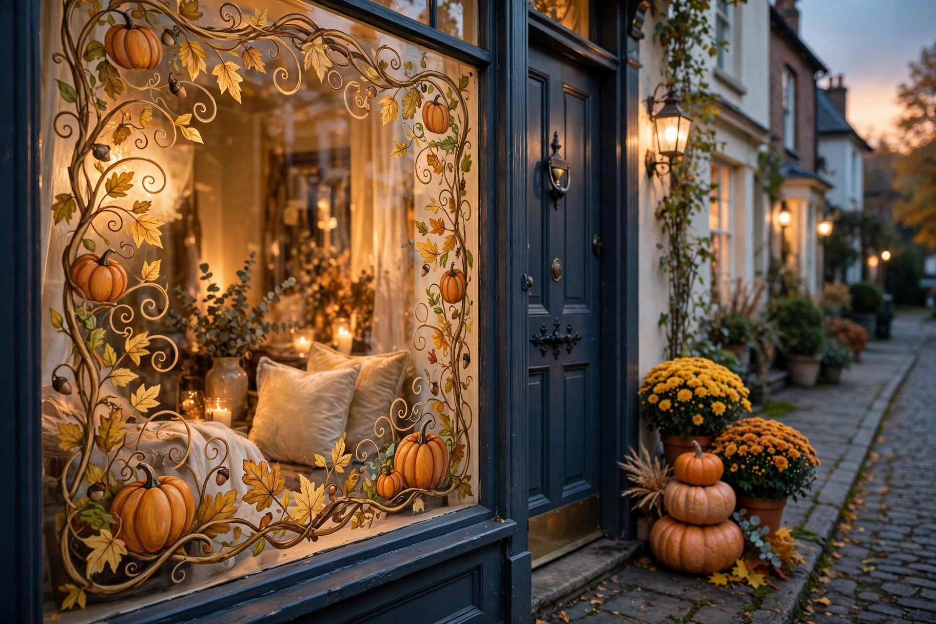 Fall Window Painting: How to Create a Pretty Autumn Display on Glass
