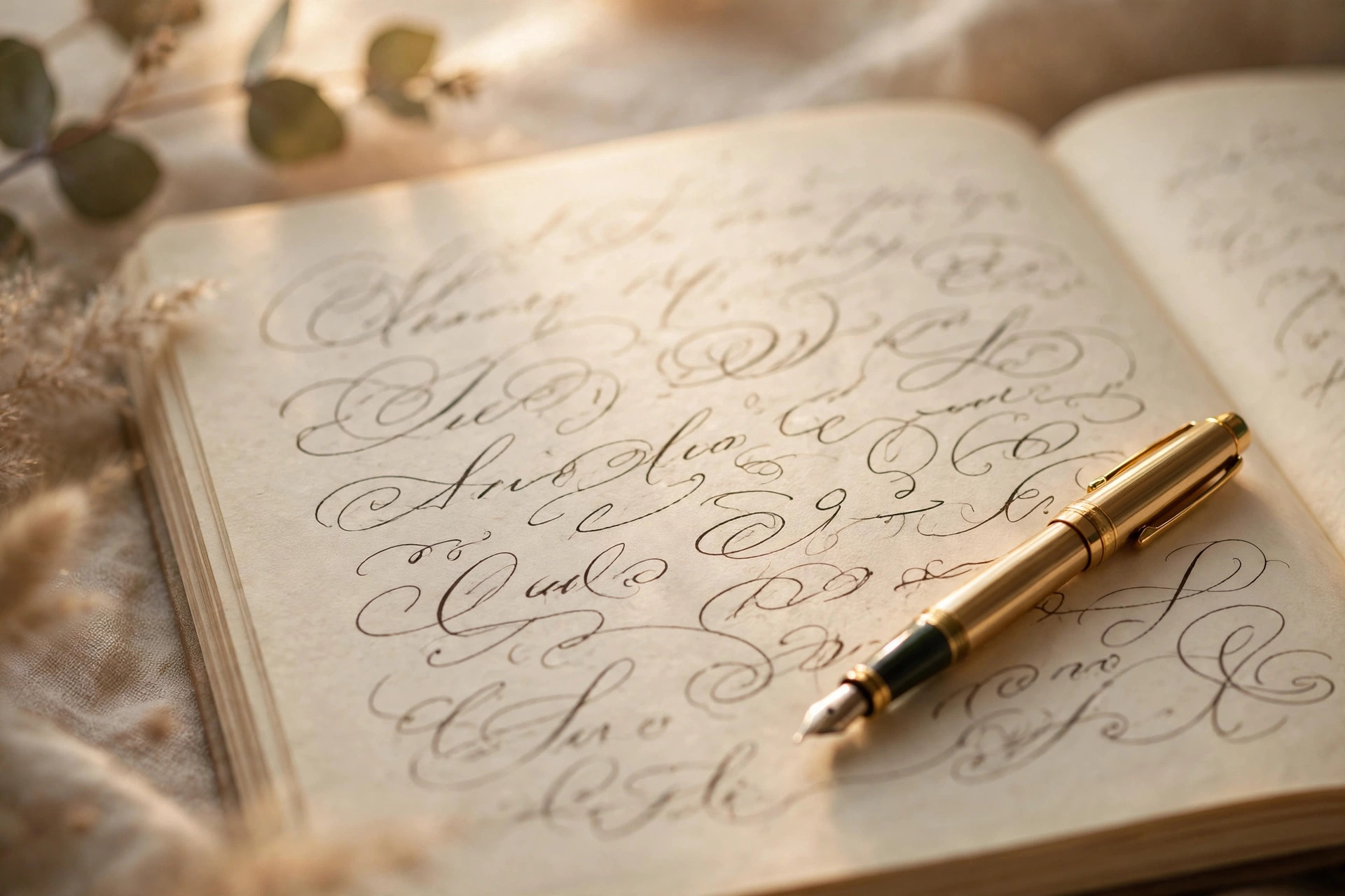 Close-up of a handwritten journal page with elegant script, inspiring beginners on how to start journaling