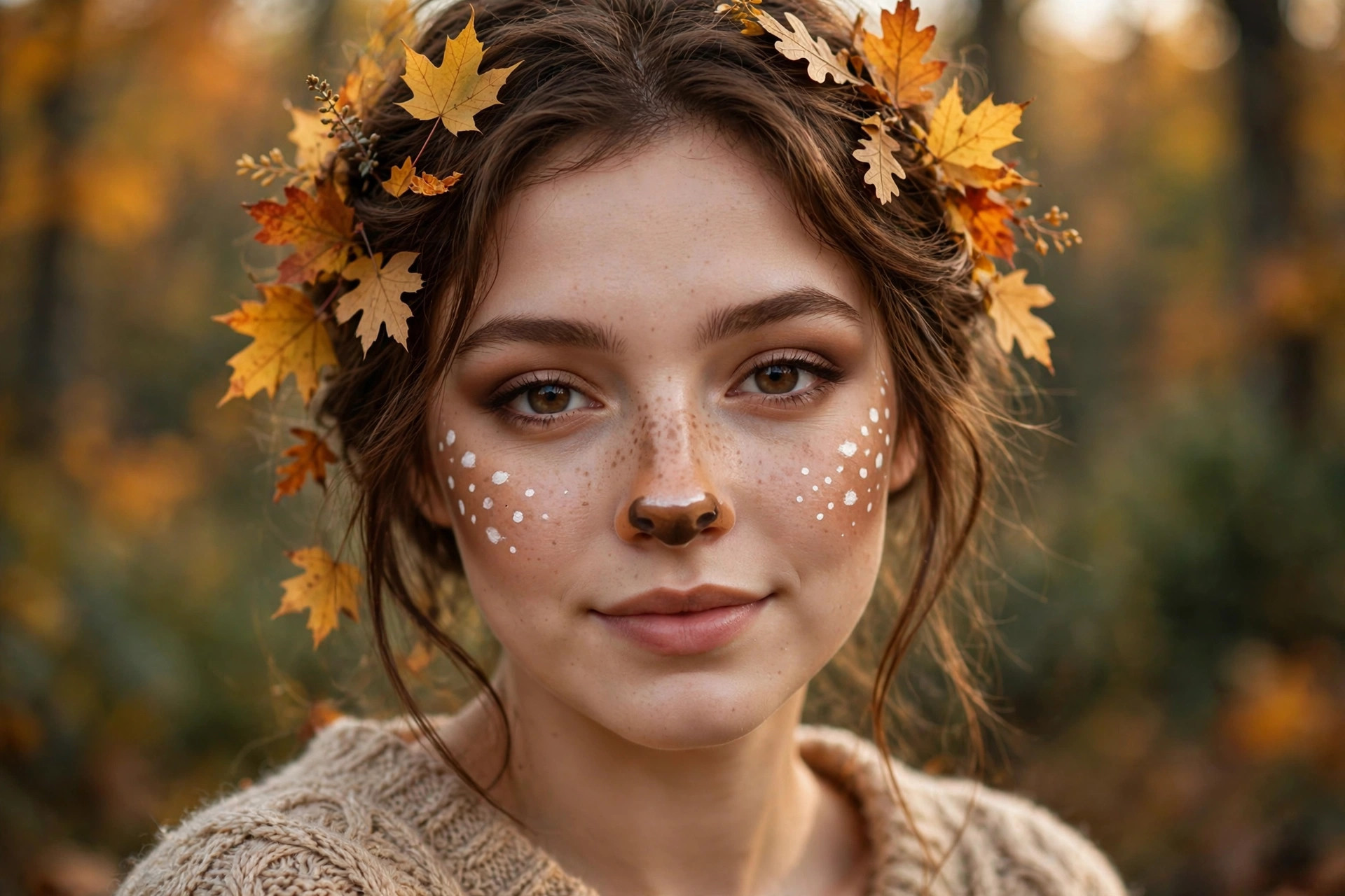 Easy Deer Makeup for Halloween: A Pretty Last-Minute Costume Look