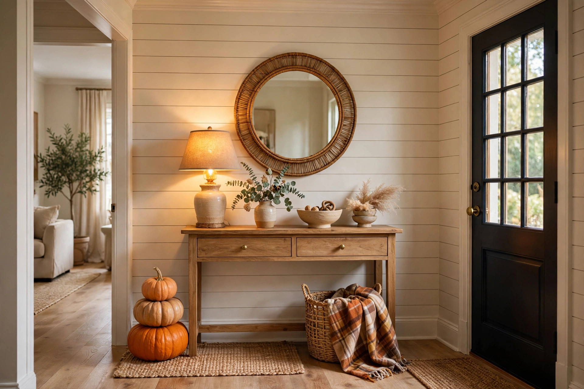 A Fall Entryway That Feels Like a Warm Welcome