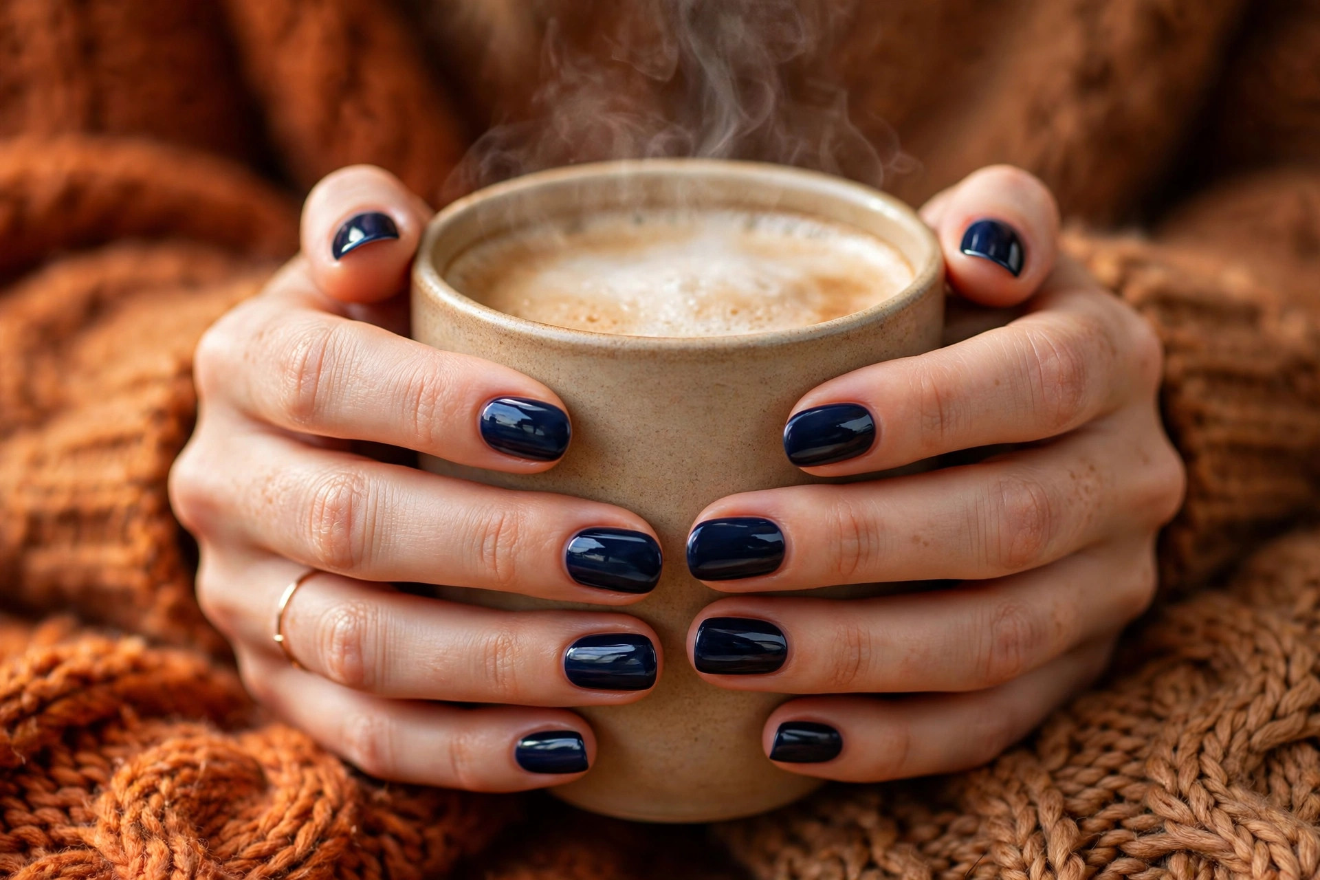 Midnight Blue Fall Nails: The Unexpected It Shade of the Season